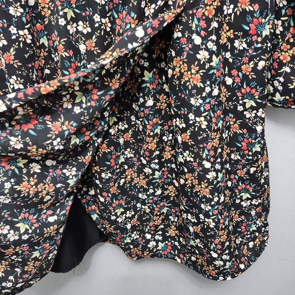 J.crew mercantile women's floral mini dress size 10 tulip hem long sleev… - Picture 5 of 8